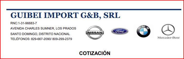 GUIBEI IMPORT G&B, SRL